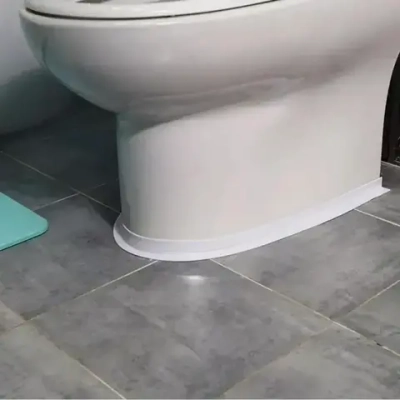 Бордюрная лента для ванны и кухни самоклеющаяся, размером 38мм х 3,2м, плинтус для ванной и раковины, клейкая лента для стыков, декоративный скотч, белый