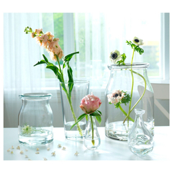 IKEA BEGÄRLIG  (ИКЕА БЕГÄРЛИГ)  -  Ваза, прозрачное стекло, 29 см