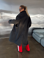 Пальто из шерсти в комплекте с жилетом