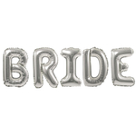 Фольгированная мини-надпись «BRIDE» в трех цветах, AIR, 41 см