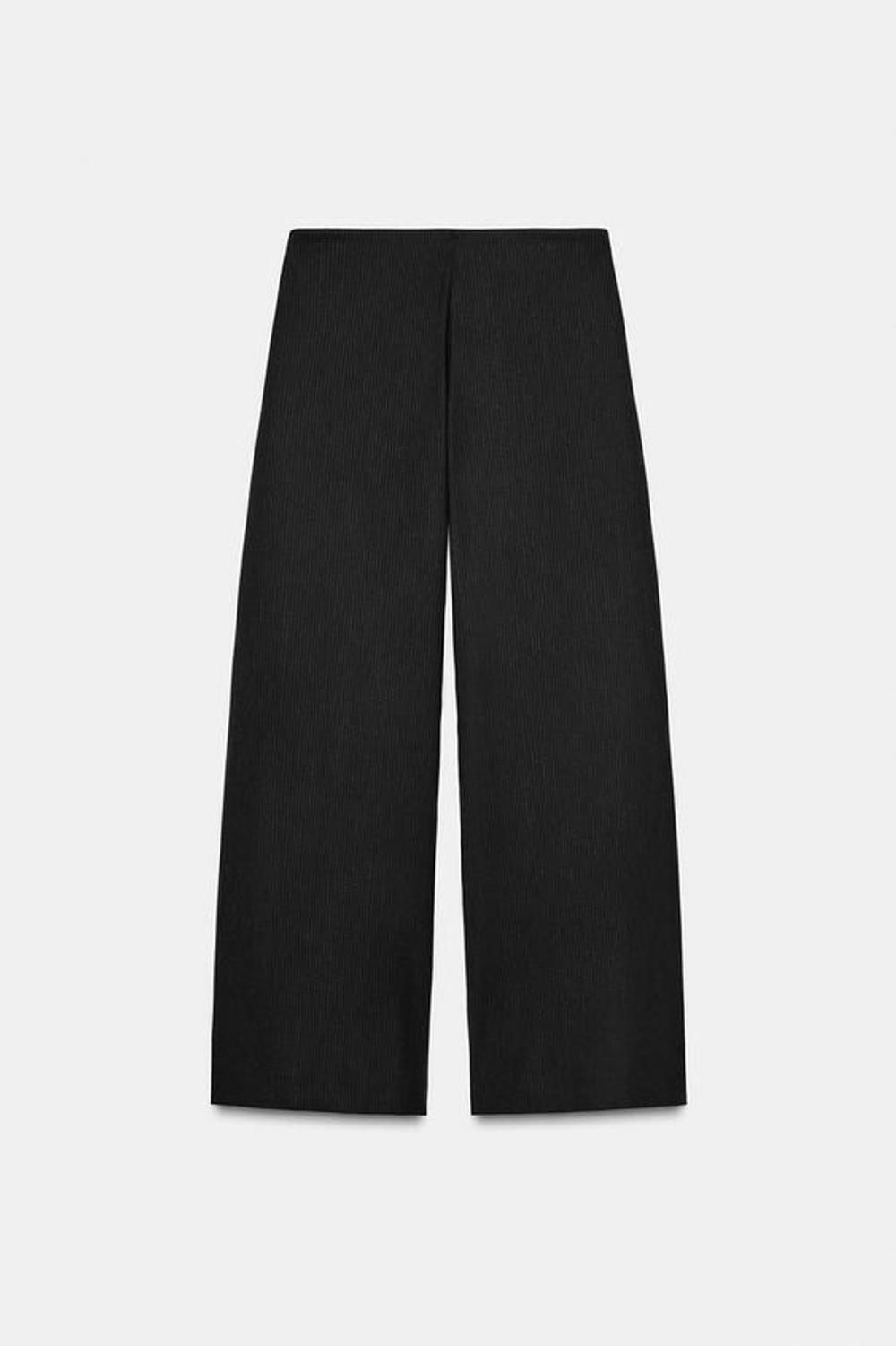 ZARA БРЮКИ В ПОЛОСКУ С ЗАЩИПАМИ — ZW COLLECTION, ЧЕРНЫЙ