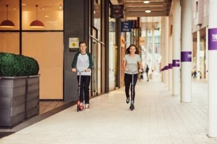 Самокат Globber Foldable Flow 125 светло-розовый