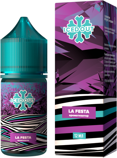 Ароматизатор Glitch Sauce ICED OUT La Festa (Йогурт с Ягодами)