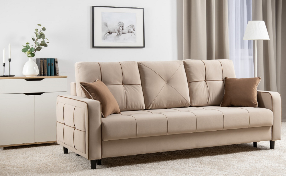 Диван кровать Черри, Бежевый