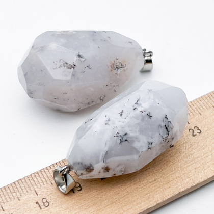 Подвеска, халцедон, размер около 37-39 мм, цена за 1 шт