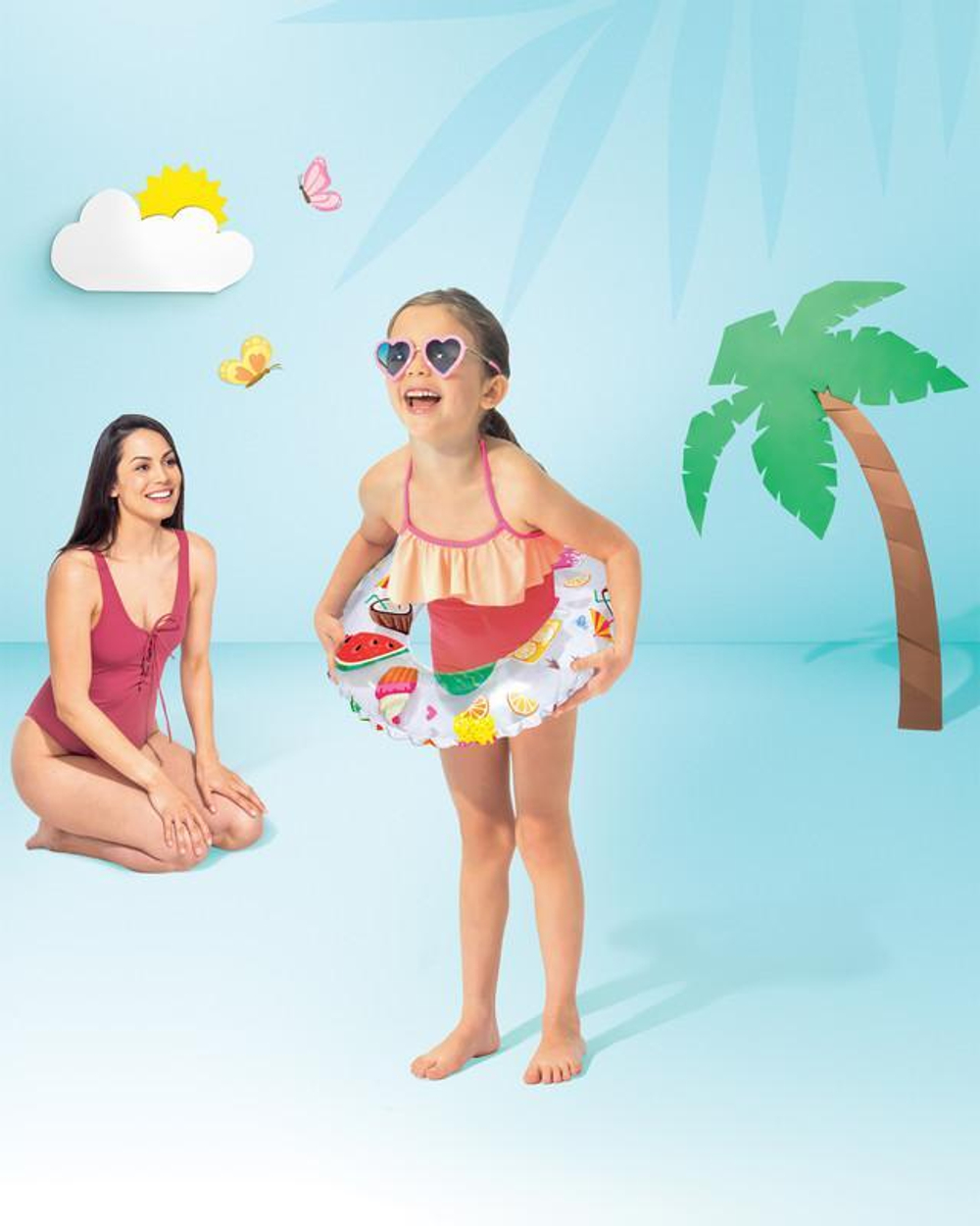 Круг для плавания "Яркий" 51см от 3-6лет в ассорт. 589360/59230 (Intex)