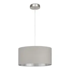 SLE300513-01 Светильник подвесной Никель/Серый, Серебристый E27 1*40W BRESCIA