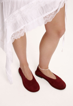 Балетки // Zara // Bordo // Suede