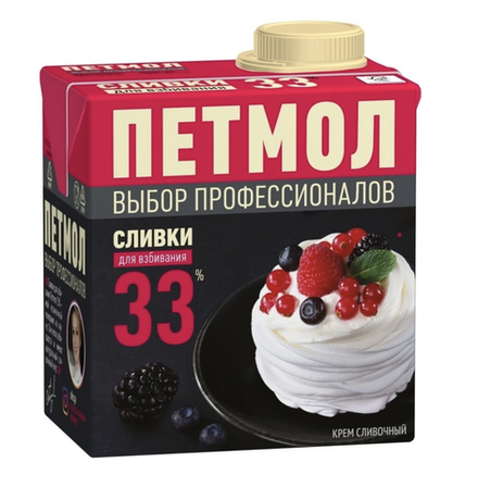 Сливки Петмол 33% 0,5 л