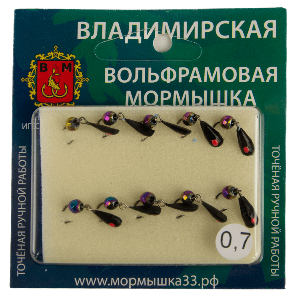 Мормышка Владимирская "Капля-Дипломат", 4мм, 0.7гр (10шт/уп)