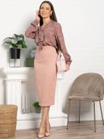 Юбка вельветовая Ялта (розовая) Ю15206-10М LT Collection