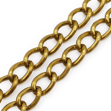 Цепь алюминиевая 18*11,8(антик;  КИТАЙ)