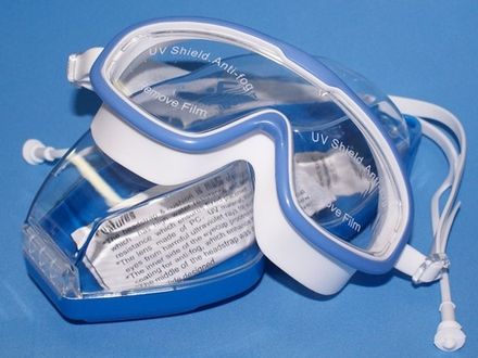 Очки для плавания BL-9300  (Бело-синие БС)