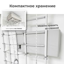 Мат с прорезями для шведской стенки (мягкий щит) Romana 1500*1000*100 , в 3 сложения (серый)