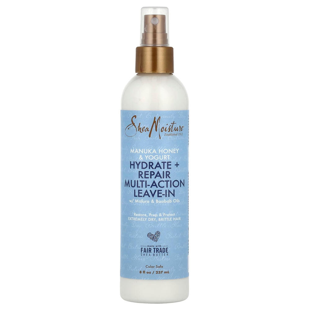 SheaMoisture, Универсальное несмываемое средство для увлажнения и восстановления, мед манука и йогурт, 237 мл (8 жидк. унц.)