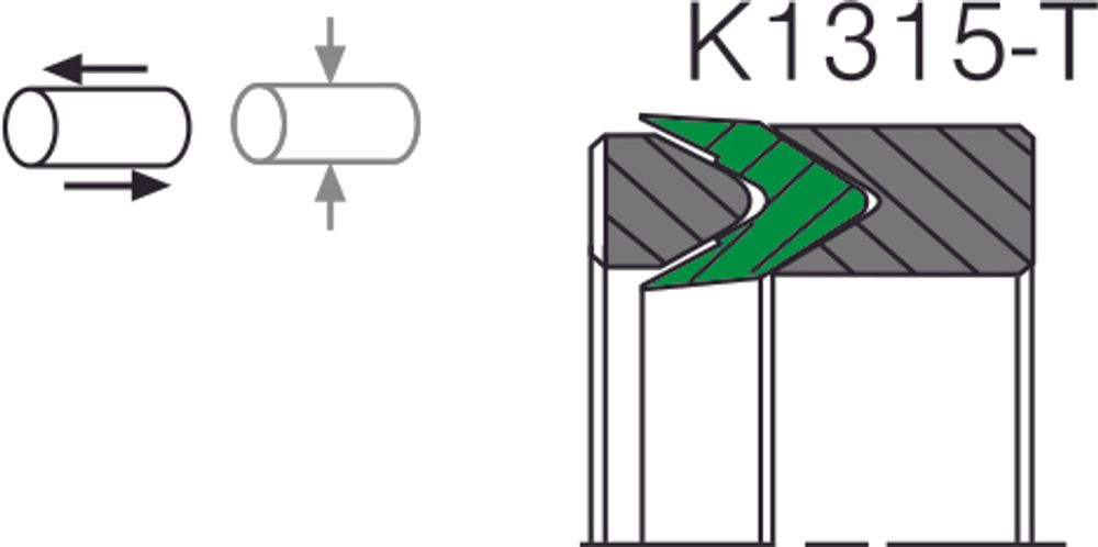 Уплотнение поршня K1315-T аналог аксиос Aksios