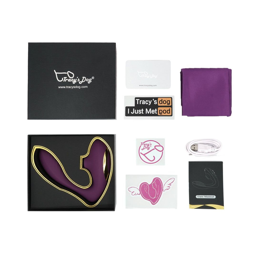 Вибромассажер для клитора и точки G Clitoral Sucking Vibrator OG фиолетовый