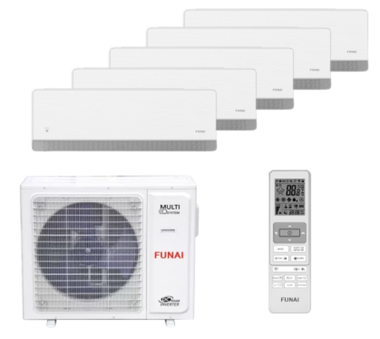 Мульти сплит-система Funai на 5 комнаты (25+25+25+25+25) KAGAMI SHIRO ORIGAMI KODO
