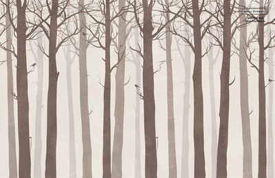 Дизайнерские обои Wall Street Arbre