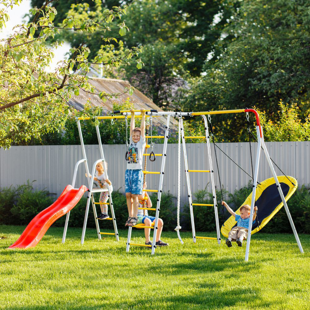 Детский спортивный комплекс для Дачи Romana Лесная поляна-3-PRO (Комплект №3)