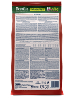 Сухой корм Monge Dog BWild GRAIN FREE для взрослых собак, беззерновой, из мяса ягненка с картофелем 2,5 кг