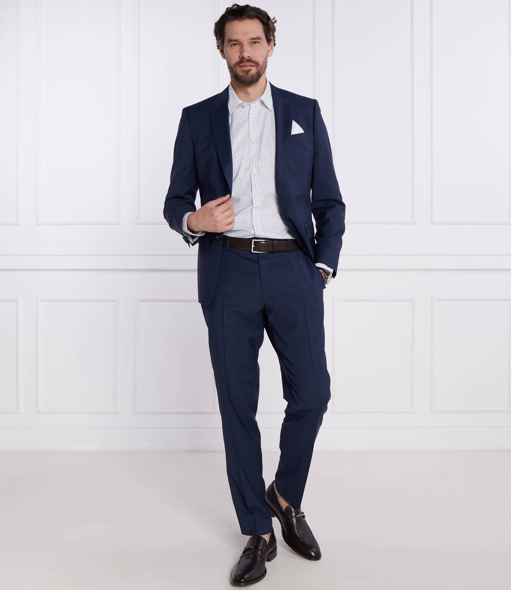 Рубашка S-LIAM-kent-C1-233 BOSS BLACK - белый(50510014)