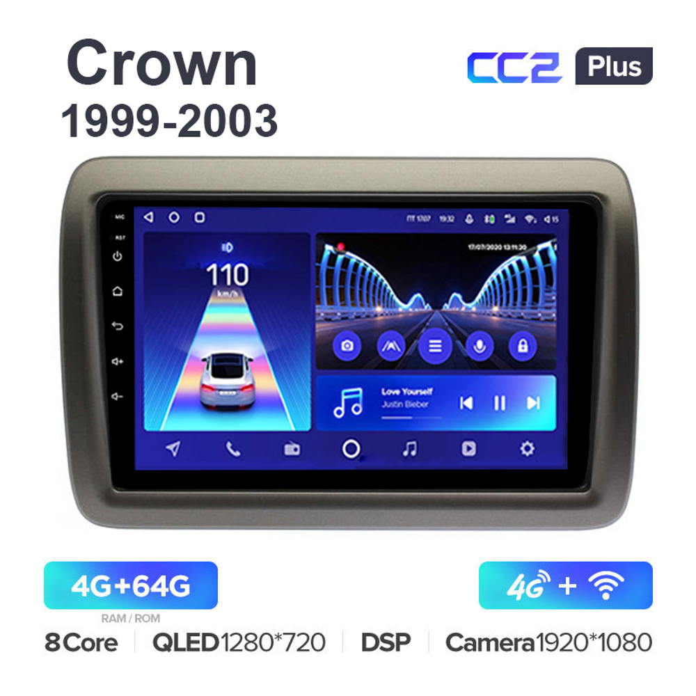 Teyes CC2 Plus 10,2"для Toyota Crown 1999-2003