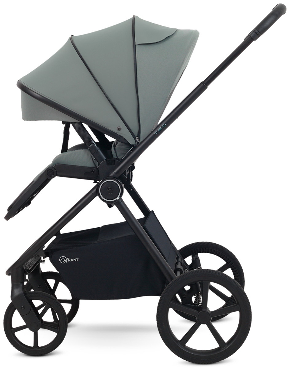 Детская коляска Rant Teo Soft 3 в 1 с автокреслом Miro Black Olive