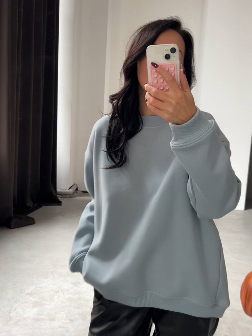 Свитшот oversize с записками