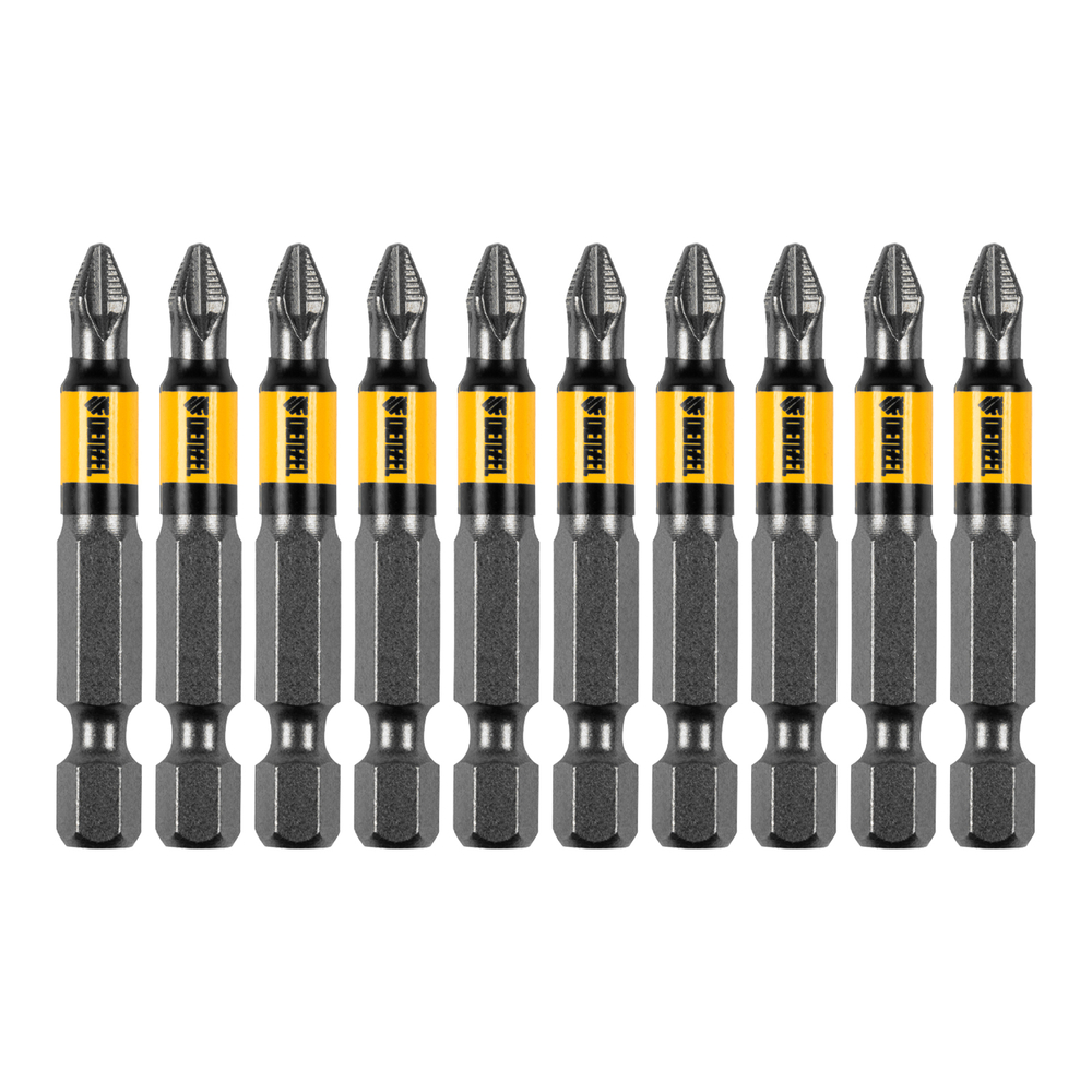 Бита PH2х50, сталь S2, цилиндр., 10 шт. Е 6,3 Denzel