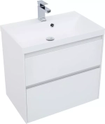 Тумба с раковиной Aquanet Гласс 70