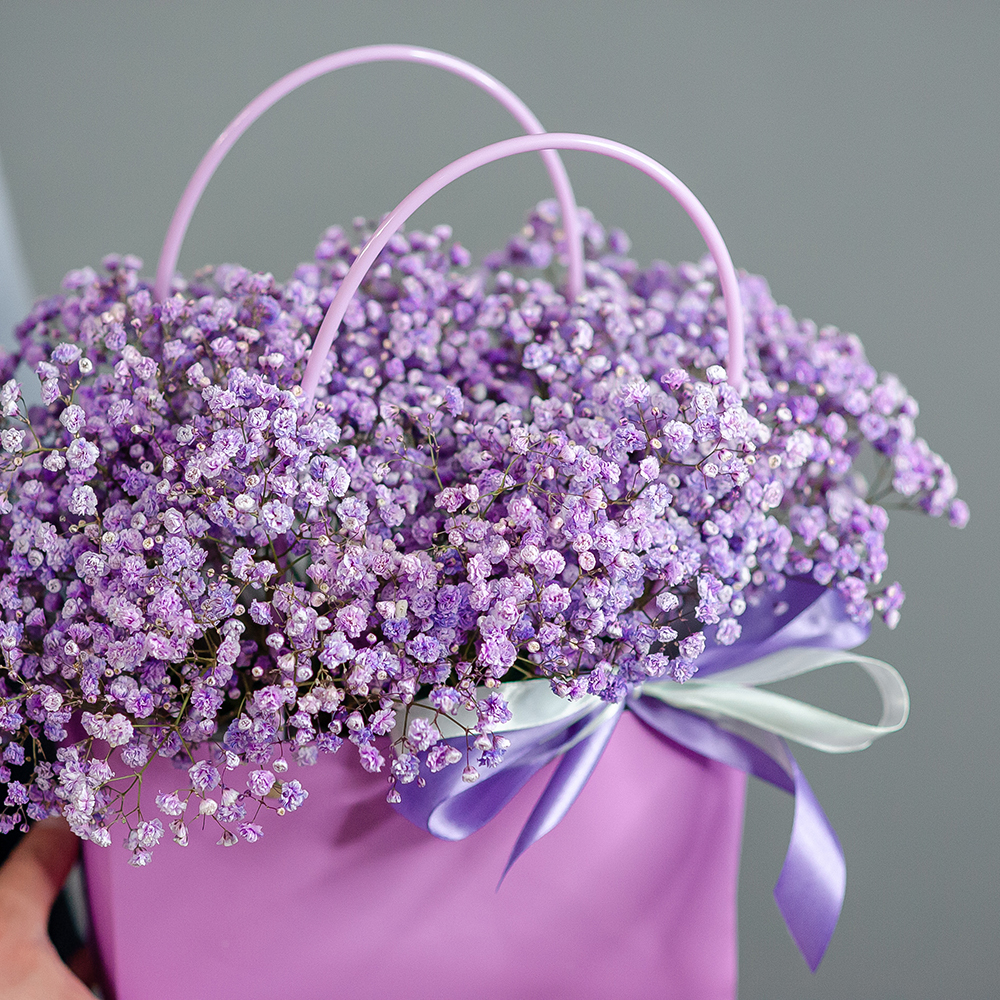 Сумочка с лавандовой гипсофилой