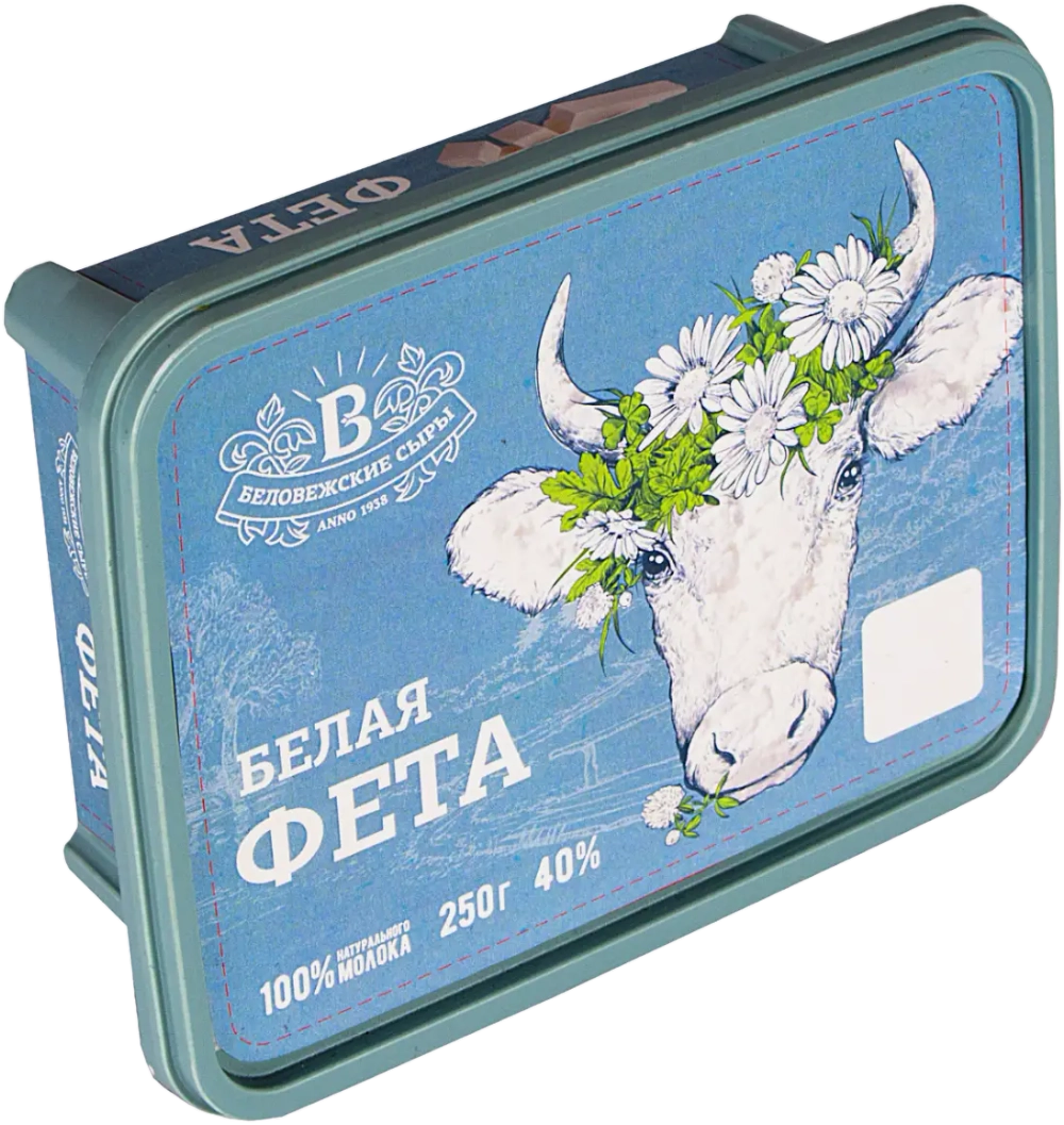 Сыр Беловежские сыры Белая фета 40% 250г