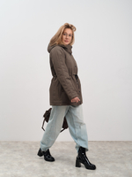 Парка женская демисезонная "Апрель" коричневый