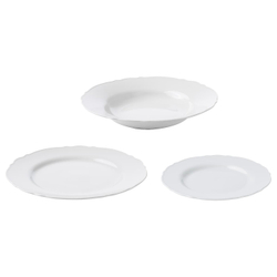 IKEA UPPLAGA  (ИКЕА УППЛАГА)  -  Сервиз, 18 штук, белый