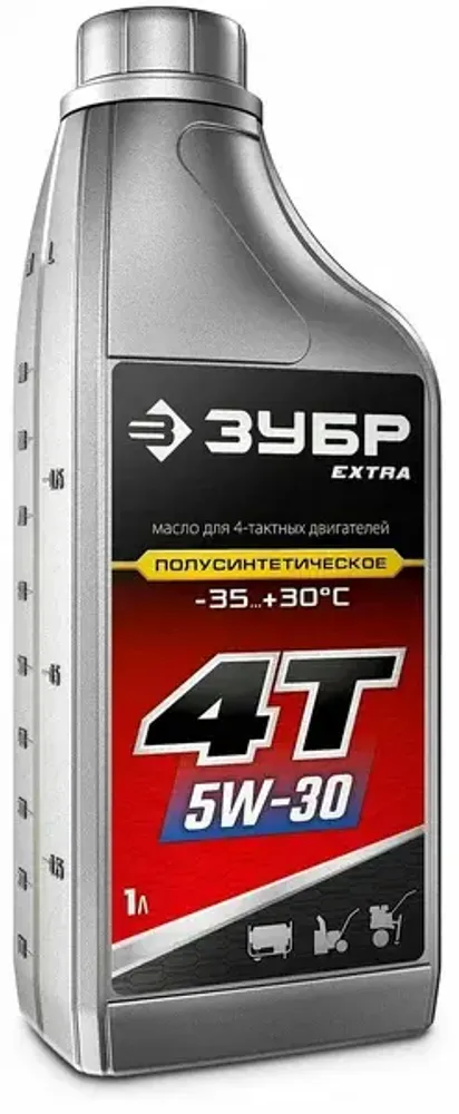 Масло моторное ЗУБР EXTRA полусинтетическое 4Т-5W30 1 л,