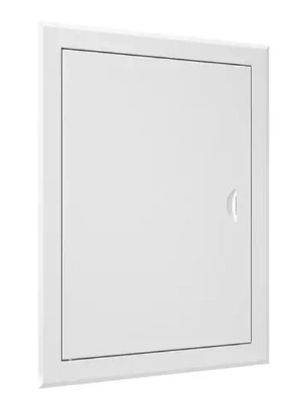 Люк 300*400 ЛМ 3040 ревизионный 360х460, фланец 300х400 стальной с выемкой title=