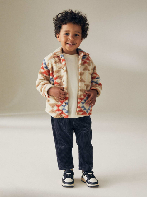 Брюки вельветовые для мальчика Next 195-279, Темно-синий