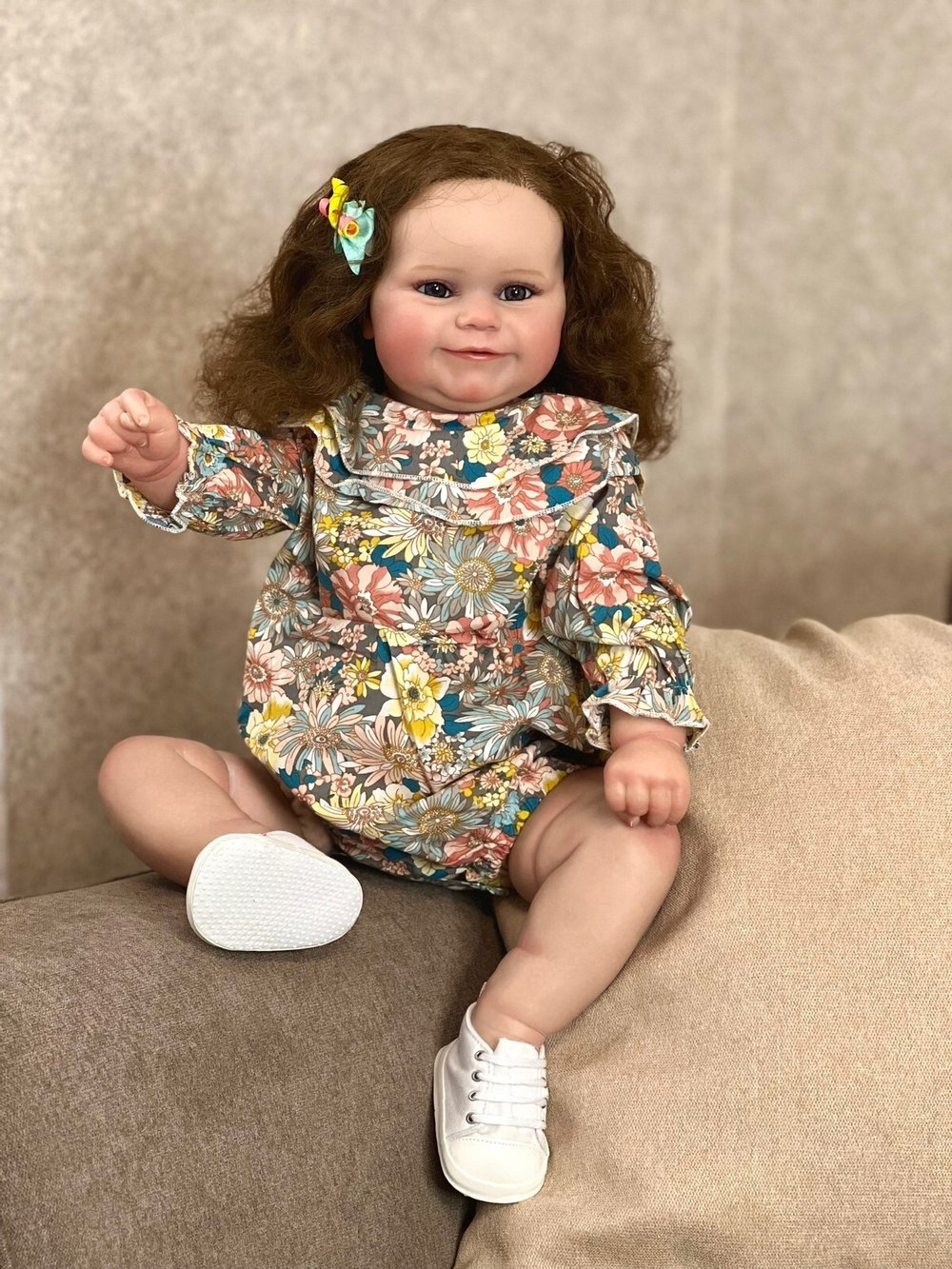 Кукла Реборн мягконабивная 60см в пакете (FA-354)