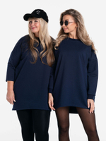 Платье из футера оверсайз