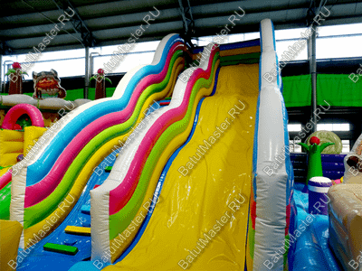 Надувной батут "Детский мегапарк" 18*18*8 м