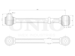 Рычаг подвески поперечный задний UNIO SSP-40137