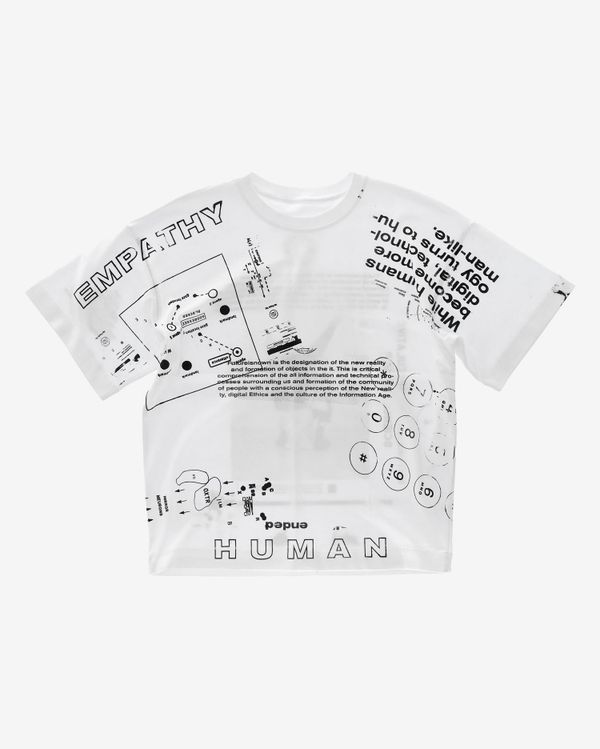 Футболка Futureisnown Human Empathy *Empathy collection Белая - фото 1