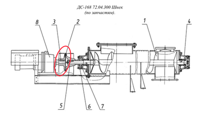 ДС24 04.05.003 Полумуфта (на мотор-редукторе) шнека