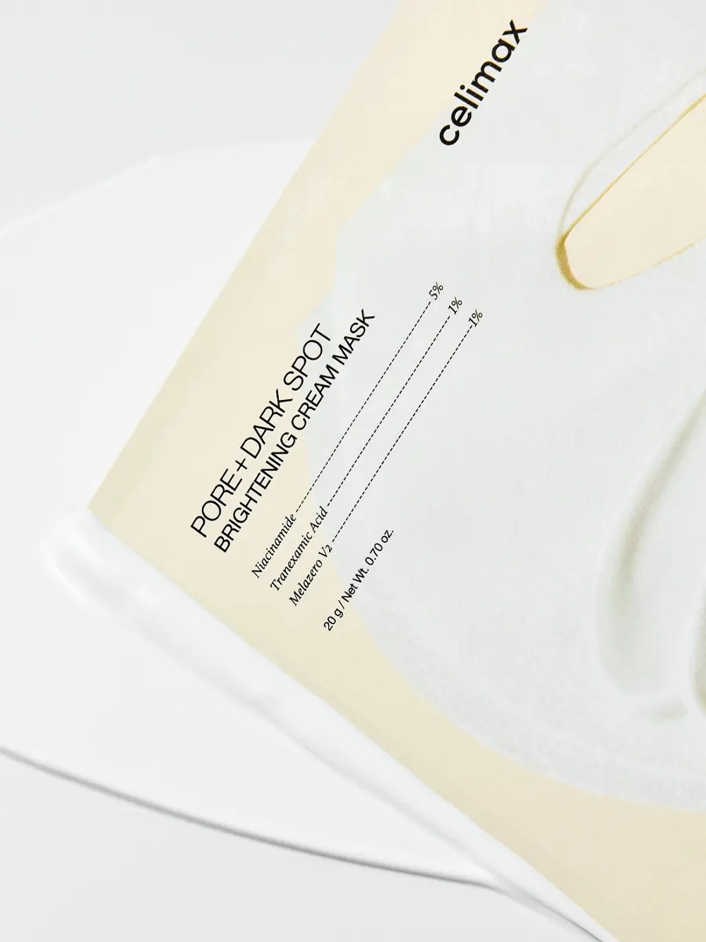 Celimax Осветляющая кремовая маска с ниацинамидом и керамидами Pore+Dark Spot Brightening Cream Mask 20 гр