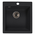 Мойка ML-GMS118 СТАНДАРТ прямоугольная, черный (308), 492*417*190мм