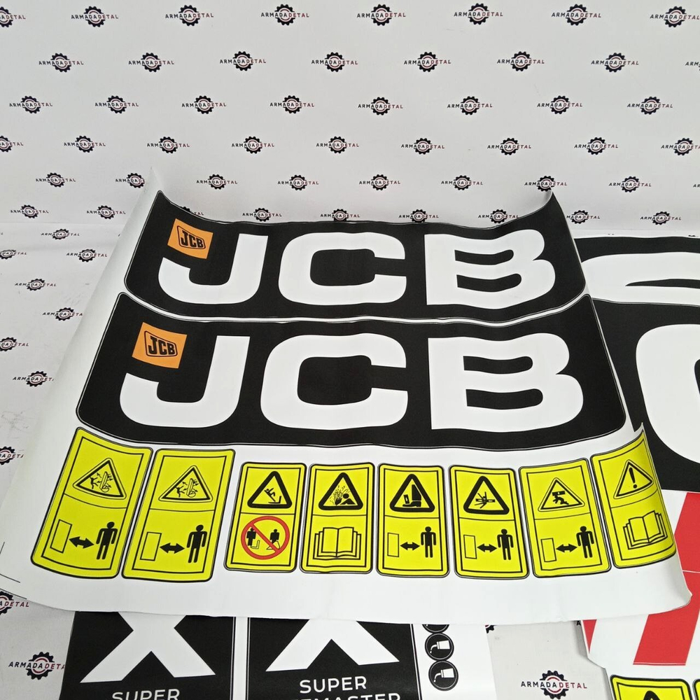 Комплект наклеек "JCB 3CX Super" | Аналог
