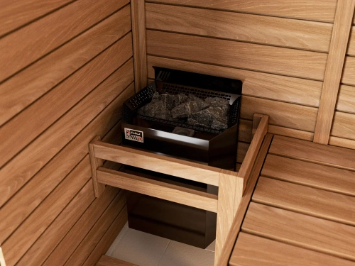 Электрическая печь SAWO NORDEX MINI COMBI NRMC-30NS-BL-Z (3 кВт,черная, с парогенератором,внутри оцинковка, снаружи нержавейка), выносной пульт (пульт и блок мощности докупаются отдельно)