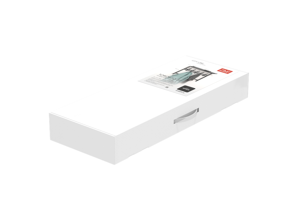 Вешалка с полкой 2-х ярусная "Торонто 22" (Черный)