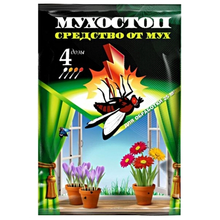 Мухостоп средство от мух 10 г  ЕвС